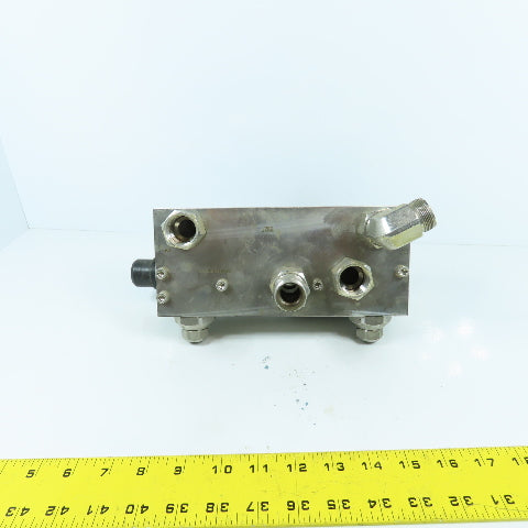 John Crane Safeunit Stainless Steel Water Control /Monitoring Manifold 15GPM LPM