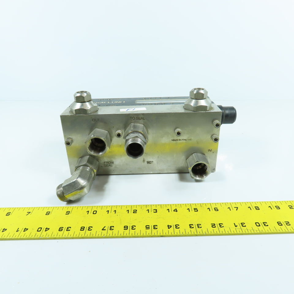 John Crane Safeunit Stainless Steel Water Control /Monitoring Manifold 15GPM LPM