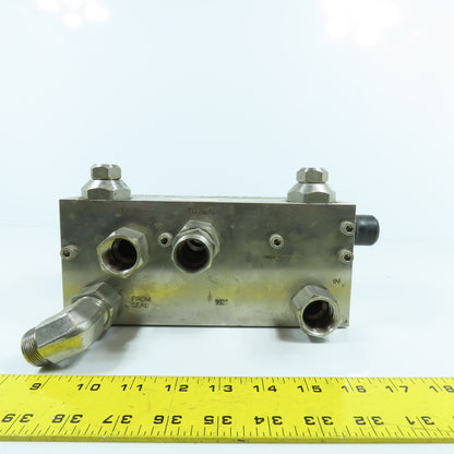 John Crane Safeunit Stainless Steel Water Control /Monitoring Manifold 15GPM LPM