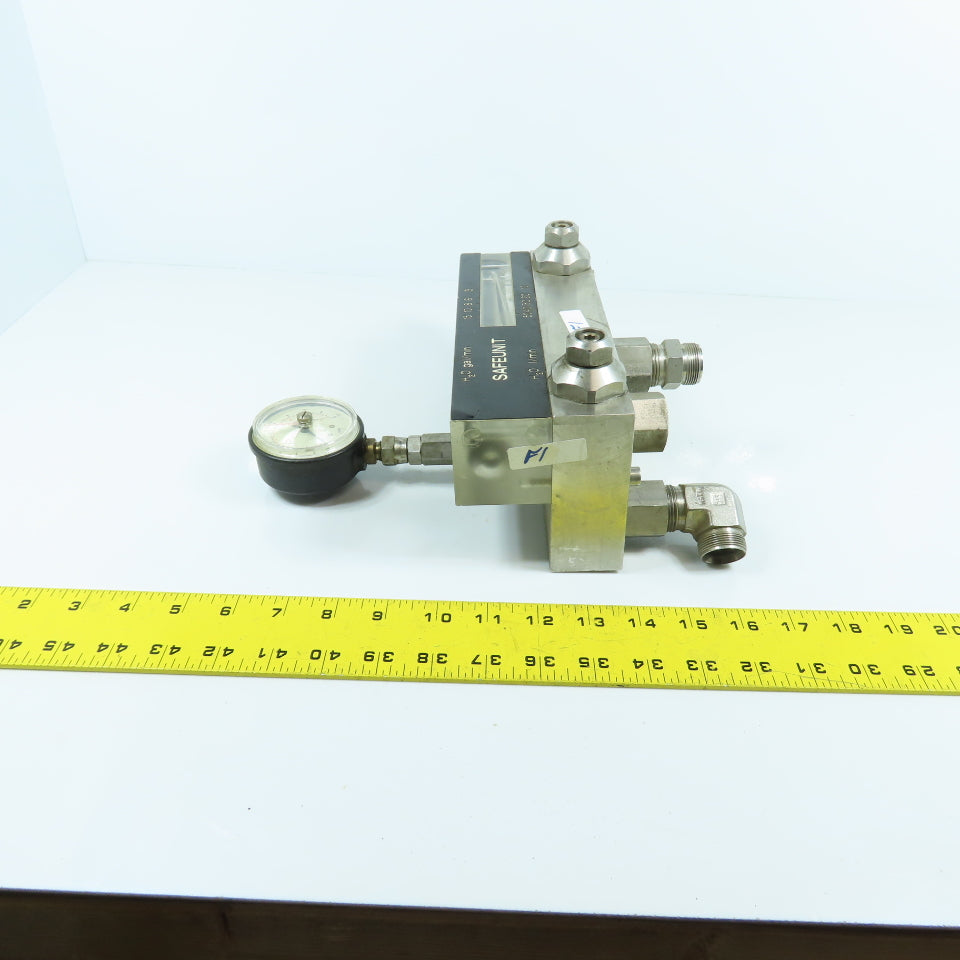 John Crane Safeunit Stainless Steel Water Control /Monitoring Manifold 15GPM LPM