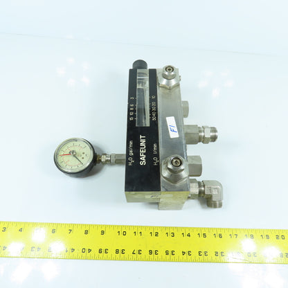 John Crane Safeunit Stainless Steel Water Control /Monitoring Manifold 15GPM LPM