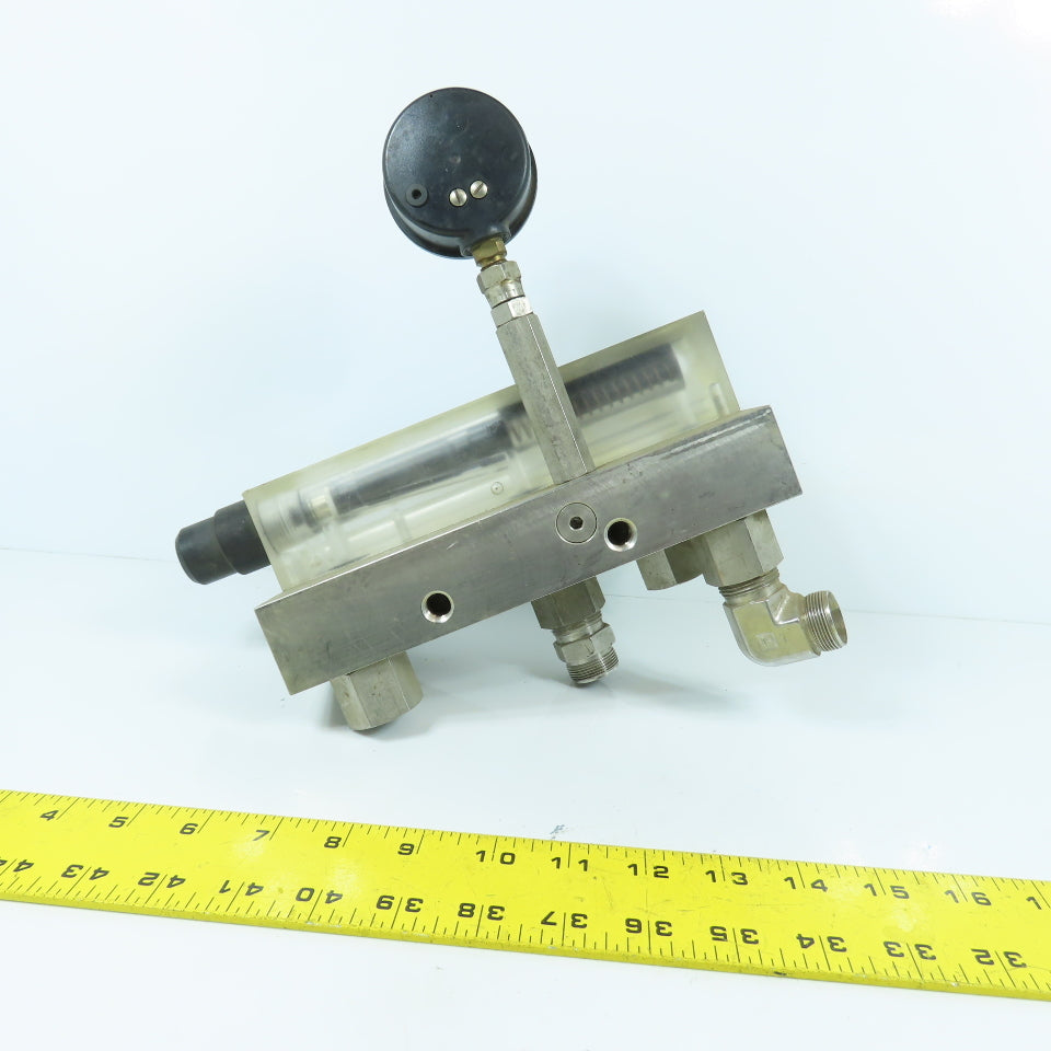 John Crane Safeunit Stainless Steel Water Control /Monitoring Manifold 15GPM LPM