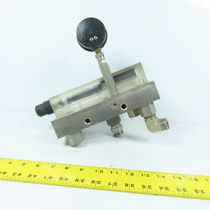 John Crane Safeunit Stainless Steel Water Control /Monitoring Manifold 15GPM LPM