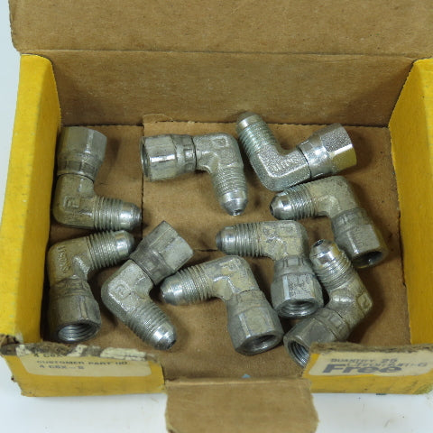 Parker 4 C6X-S Triplelok-S.ST Swivel Nut Elbow Lot Of 9