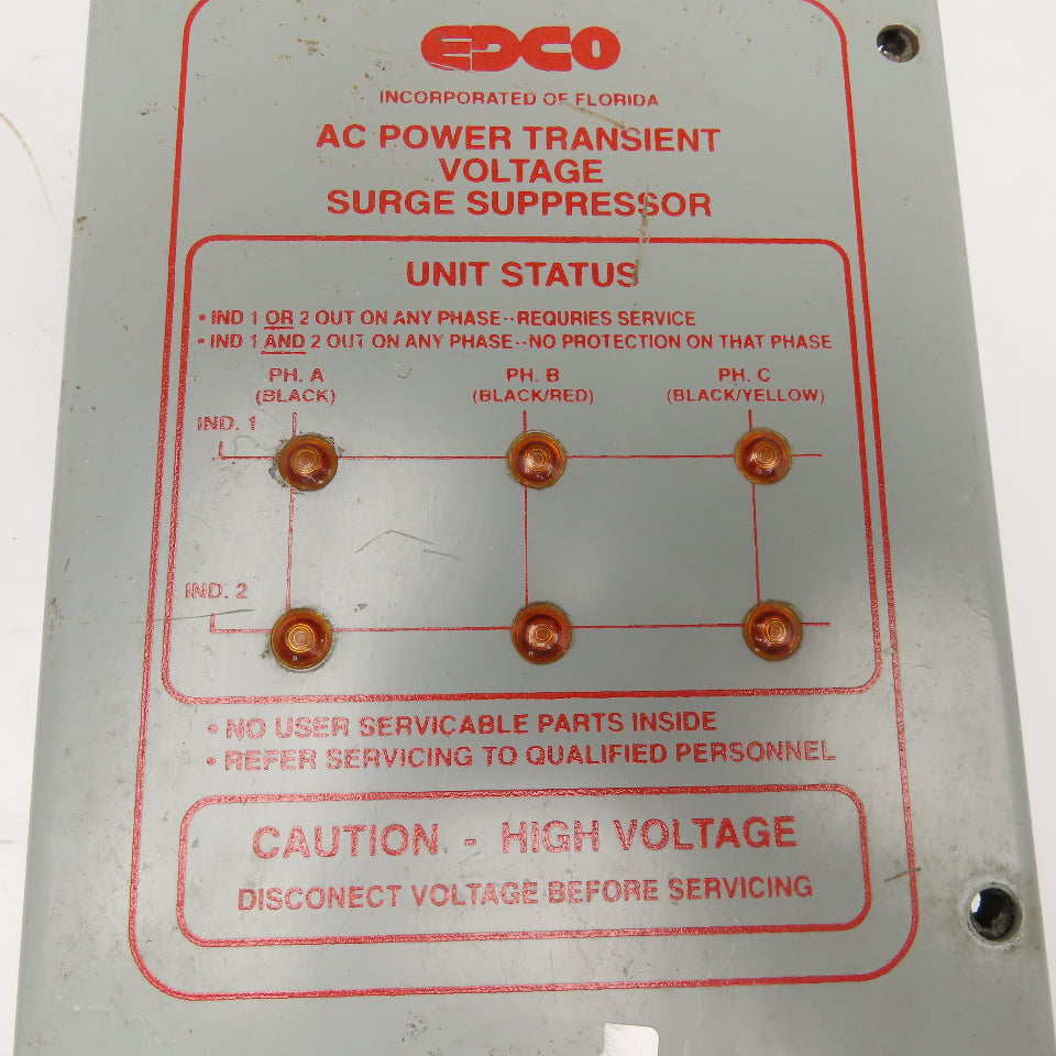 EDCO BMC480Y-125R AC Power Transient Voltage Surge Suppressor 277/480V 3Ph