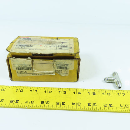 Parker 4 JTX-S Triple-Lok 37° Flare Union Tee 1/4 x 1/4 x 1/4" Lot Of 20