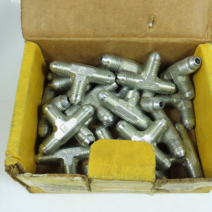 Parker 4 JTX-S Triple-Lok 37° Flare Union Tee 1/4 x 1/4 x 1/4" Lot Of 20