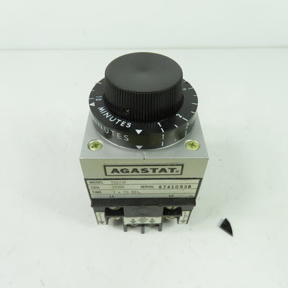 Agastat 7022VF Pneumatic Timing Relay 32VDC Coil 1-10 Min