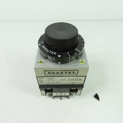 Agastat 7022VF Pneumatic Timing Relay 32VDC Coil 1-10 Min