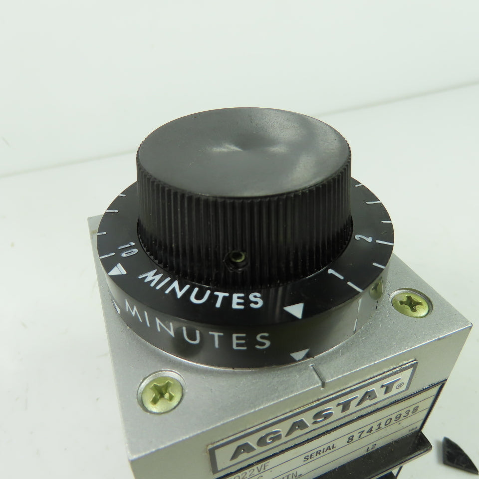 Agastat 7022VF Pneumatic Timing Relay 32VDC Coil 1-10 Min