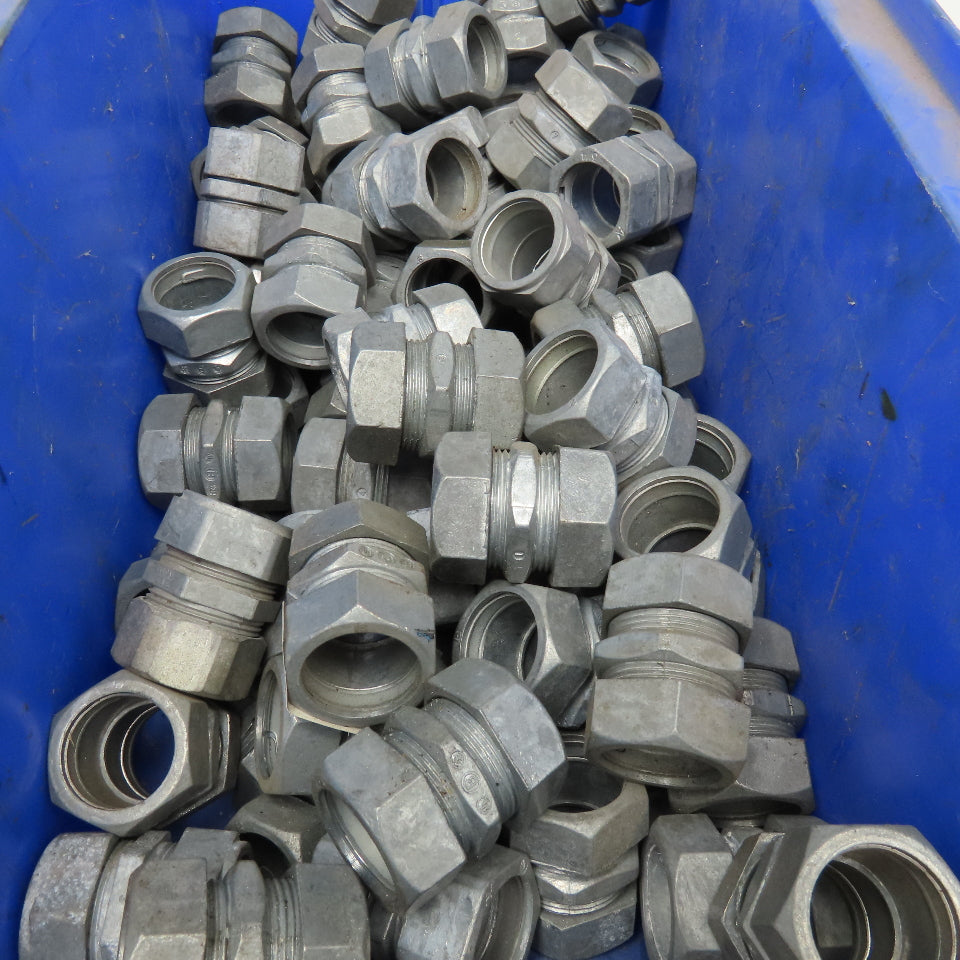 Regal 612 3/4" Rigid EMT Conduit Compression Union Die Cast Alloy Lot Of 130