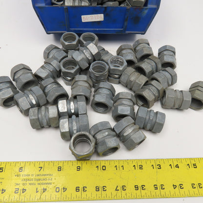 Regal 612 3/4" Rigid EMT Conduit Compression Union Die Cast Alloy Lot Of 130