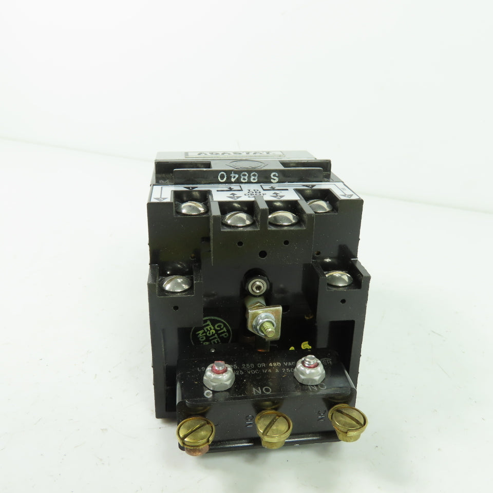 Agastat 7022FT Pneumatic Timing Relay 250VDC Coil 1-10 Min