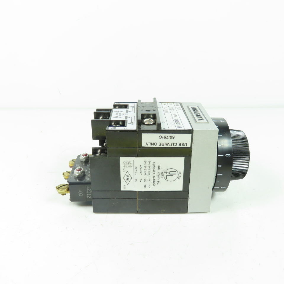 Agastat 7022FT Pneumatic Timing Relay 250VDC Coil 1-10 Min