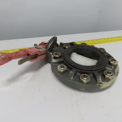 TVI 4" DN100 Thermoplastic PVC Butterfly Valve W/ Handle