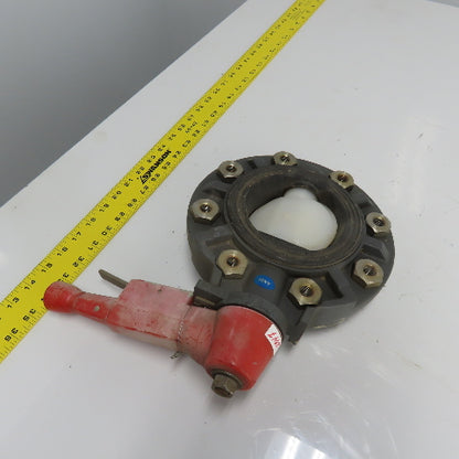 TVI 4" DN100 Thermoplastic PVC Butterfly Valve W/ Handle