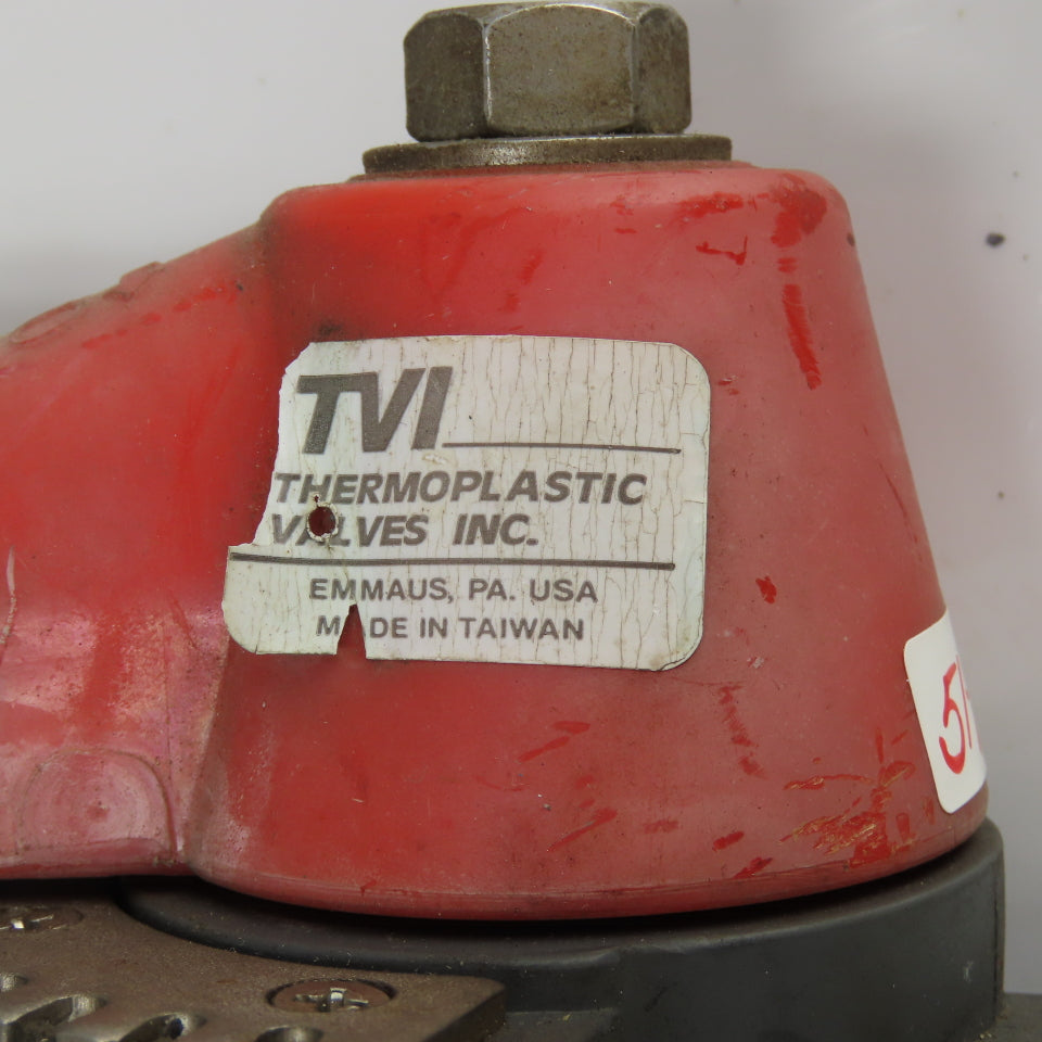 TVI 4" DN100 Thermoplastic PVC Butterfly Valve W/ Handle