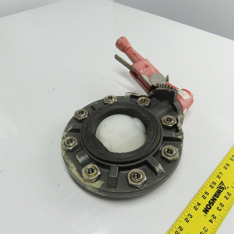 TVI 4" DN100 Thermoplastic PVC Butterfly Valve W/ Handle