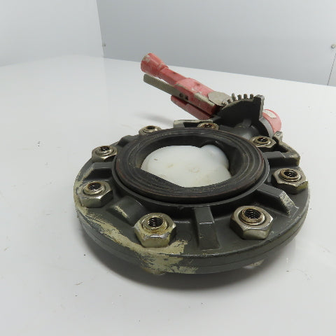 TVI 4" DN100 Thermoplastic PVC Butterfly Valve W/ Handle