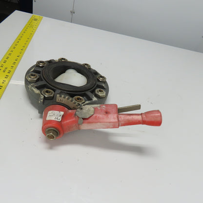 TVI 4" DN100 Thermoplastic PVC Butterfly Valve W/ Handle