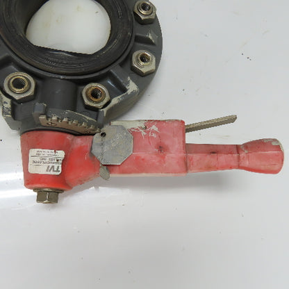 TVI 4" DN100 Thermoplastic PVC Butterfly Valve W/ Handle