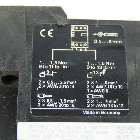 ABB M25-TM-6 4-6A Motor Protector Circuit Breaker 15HP 600VAC