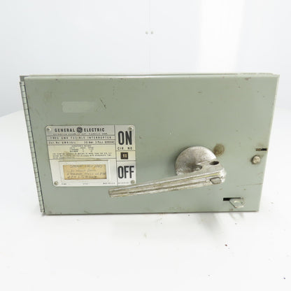 General Electric QMR36IL 30A Fusible Interrupter Switch 3 Pole 600VAC
