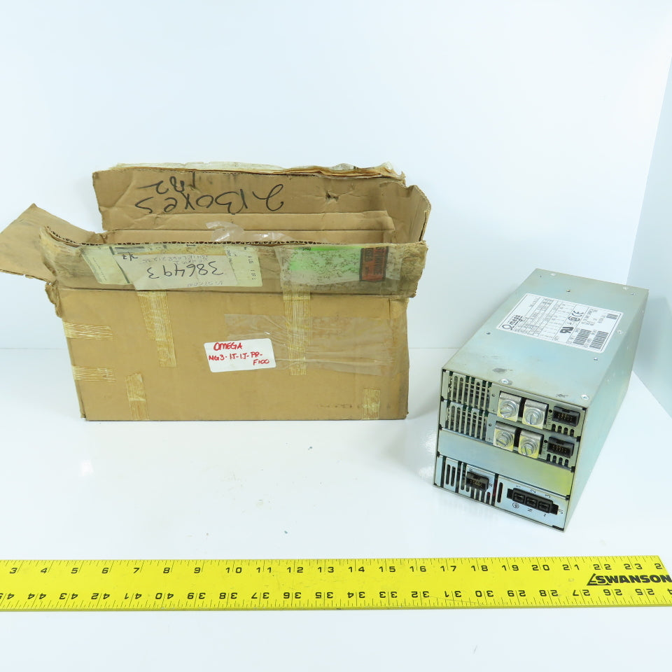 Omega MG3-1J-1J-PR-F100 1200W 48V DC 13A Power Supply 100-240VAC 90-250VDC NEW