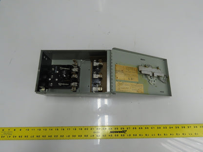 General Electric QMR36I 30A Fusible Interrupter Switch 3 Pole 600VAC