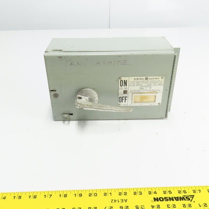 General Electric QMR36I 30A Fusible Interrupter Switch 3 Pole 600VAC