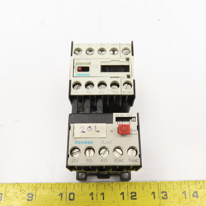 Siemens 3TF2010-0AG1 600V 16A 3Ph 5Hp Max Contactor W/0.4-0.63A Overload