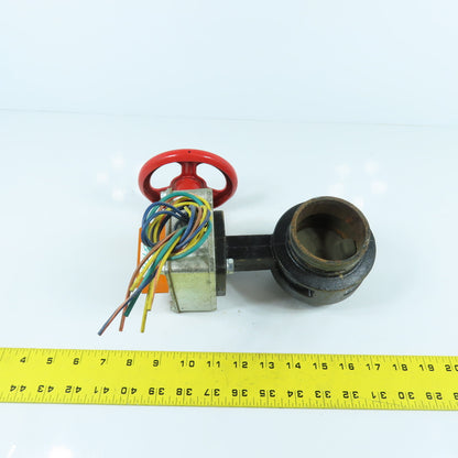 Victaulic 2-1/2/73 Firelock 705 2-1/2" Socket Manual Butterfly Valve 300PSI