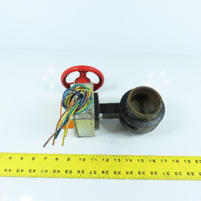 Victaulic 2-1/2/73 Firelock 705 2-1/2" Socket Manual Butterfly Valve 300PSI