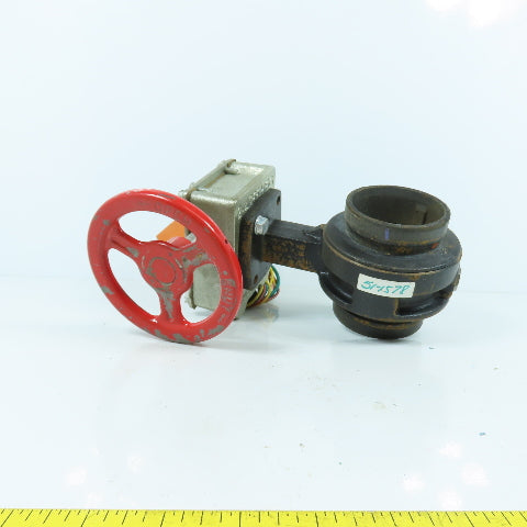 Victaulic 2-1/2/73 Firelock 705 2-1/2" Socket Manual Butterfly Valve 300PSI