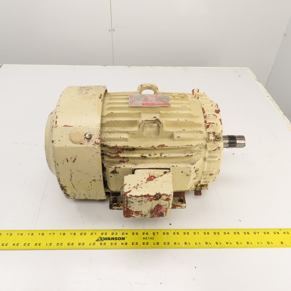 General Electric 5KS213SS108A 7.5HP AC Motor 3520RPM 460V 3PH 8.8A 213T Frame