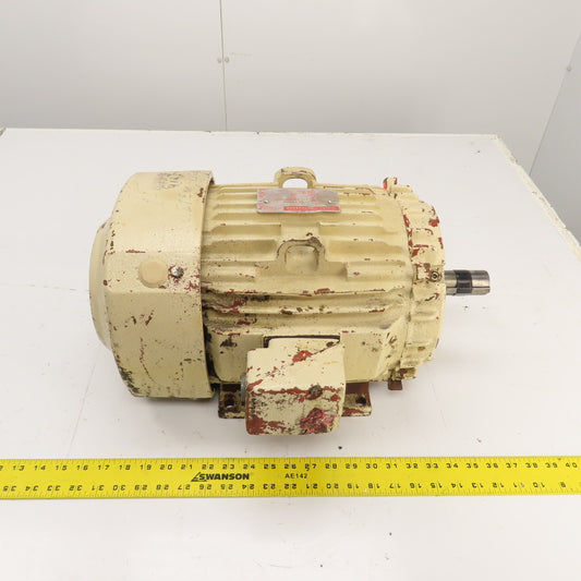 General Electric 5KS213SS108A 7.5HP AC Motor 3520RPM 460V 3PH 8.8A 213T Frame
