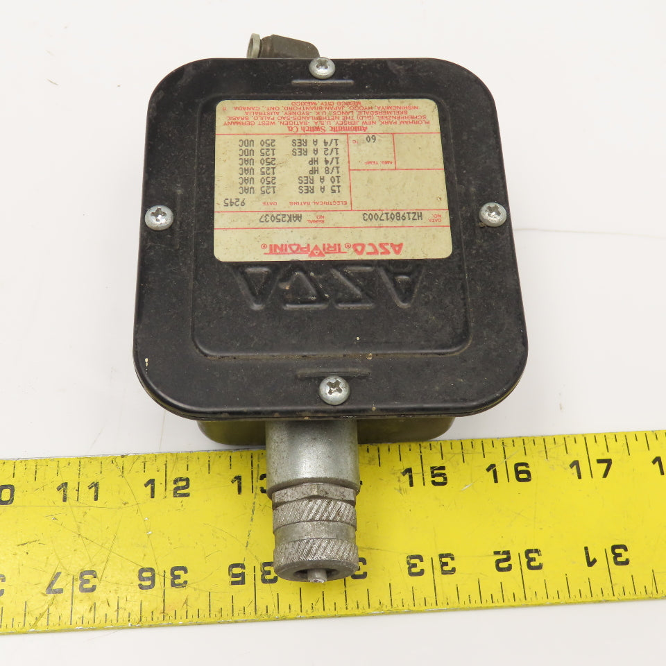 ASCO HZ19B017003 Tri-Point Pressure Switch 250V AC/DC