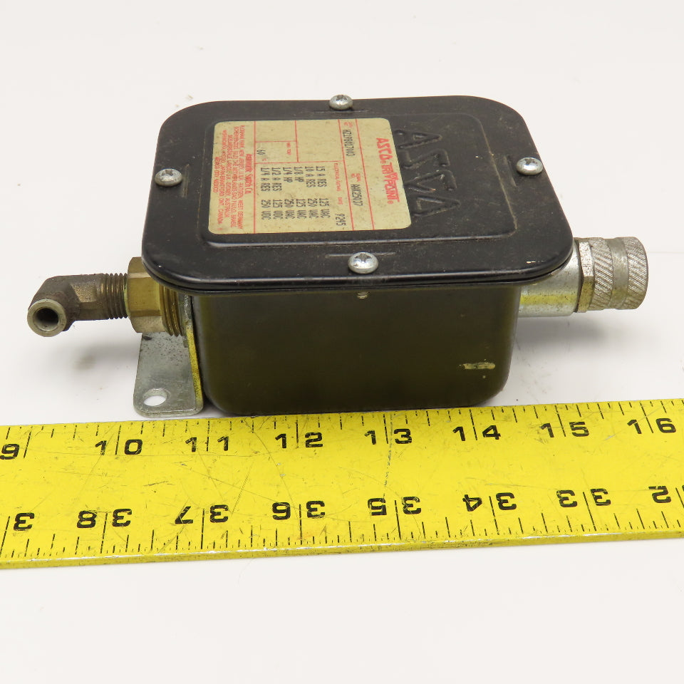 ASCO HZ19B017003 Tri-Point Pressure Switch 250V AC/DC