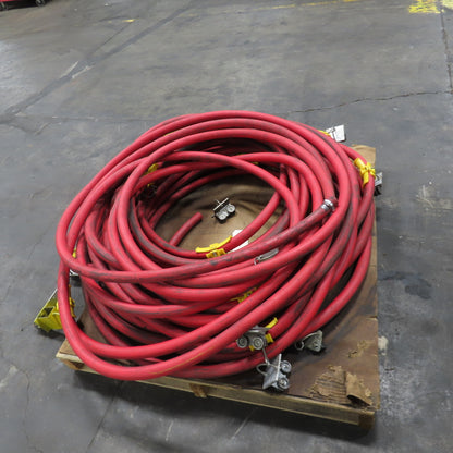 Kuri Tec K1134 Polyair 1" ID Red Multi-Purpose Air Water Hose 250PSI 250'