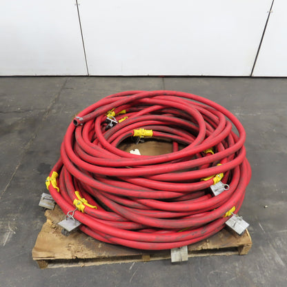Kuri Tec K1134 Polyair 1" ID Red Multi-Purpose Air Water Hose 250PSI 250'