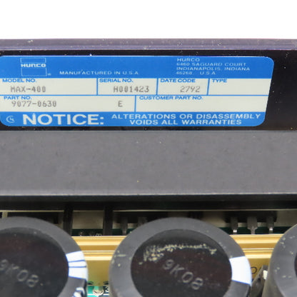 Hurco 9077-0630 MAX-400 Power Supply W/ Heatsink