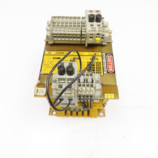Oyarbe S,A SP/I 230/460V Primary 15, 18, 26, 115/220V Sec. 850VA Transformer
