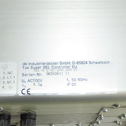 IAI Industrieroboter SEL-G-2-AC-200. 200-EU Super Sel Controller EU 100VAC 6.3A