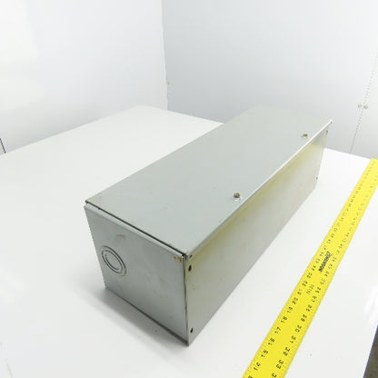 Hoffman F-88GCP 24" x 8" x 8" Steel Electrical Wireway Auxiliary Gutter