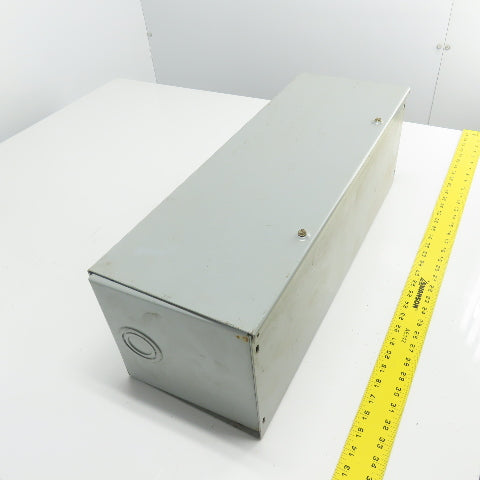 Hoffman F-88GCP 24" x 8" x 8" Steel Electrical Wireway Auxiliary Gutter