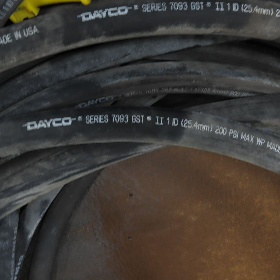 Dayco Series 7093 GST 1" ID Black Multi-Purpose Air Water Hose 250'