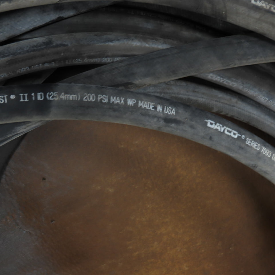 Dayco Series 7093 GST 1" ID Black Multi-Purpose Air Water Hose 250'