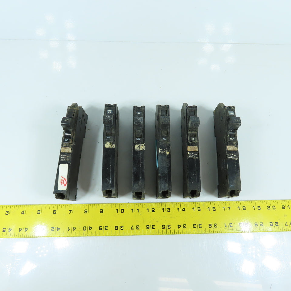 Square D YI-EH Single Pole 15A Circuit Breaker 277V Lot Of 6