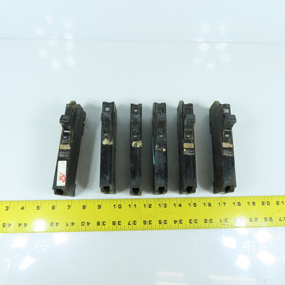 Square D YI-EH Single Pole 15A Circuit Breaker 277V Lot Of 6