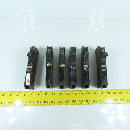 Square D YI-EH Single Pole 15A Circuit Breaker 277V Lot Of 6